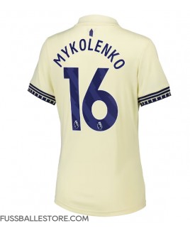 Günstige Everton Vitaliy Mykolenko #16 Auswärtstrikot Damen 2025-26 Kurzarm